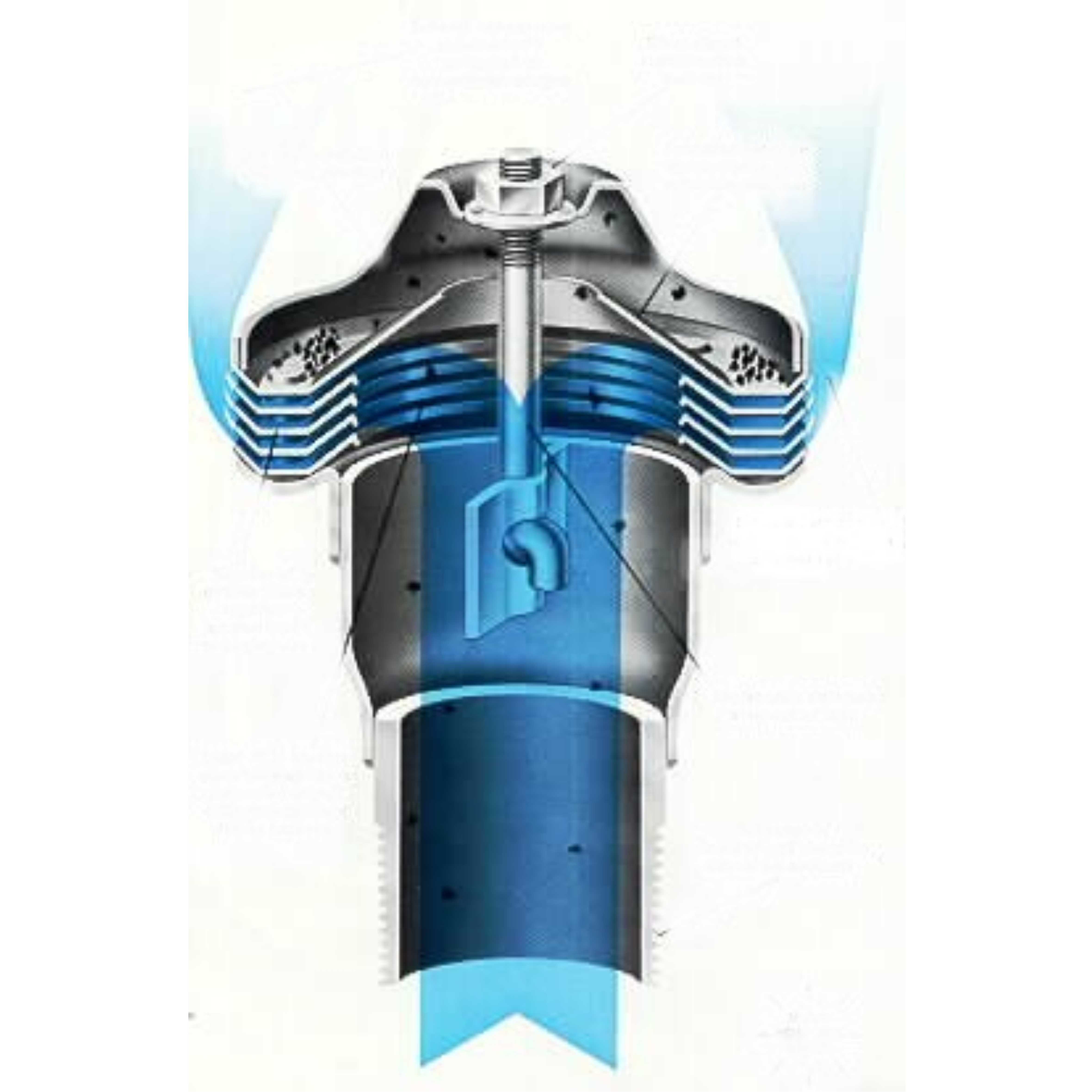 Supertrapp Spark Arrestor - 3s Adaptor - 1" Clamp-on